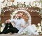 White Rose Wedding Backdrop for Reception Mr and Mrs Banner Bridal Shower Engaged Party Decorations Backdrop for Wedding Glitter Lights Floral Wooden Wedding Banner 7x5Ft